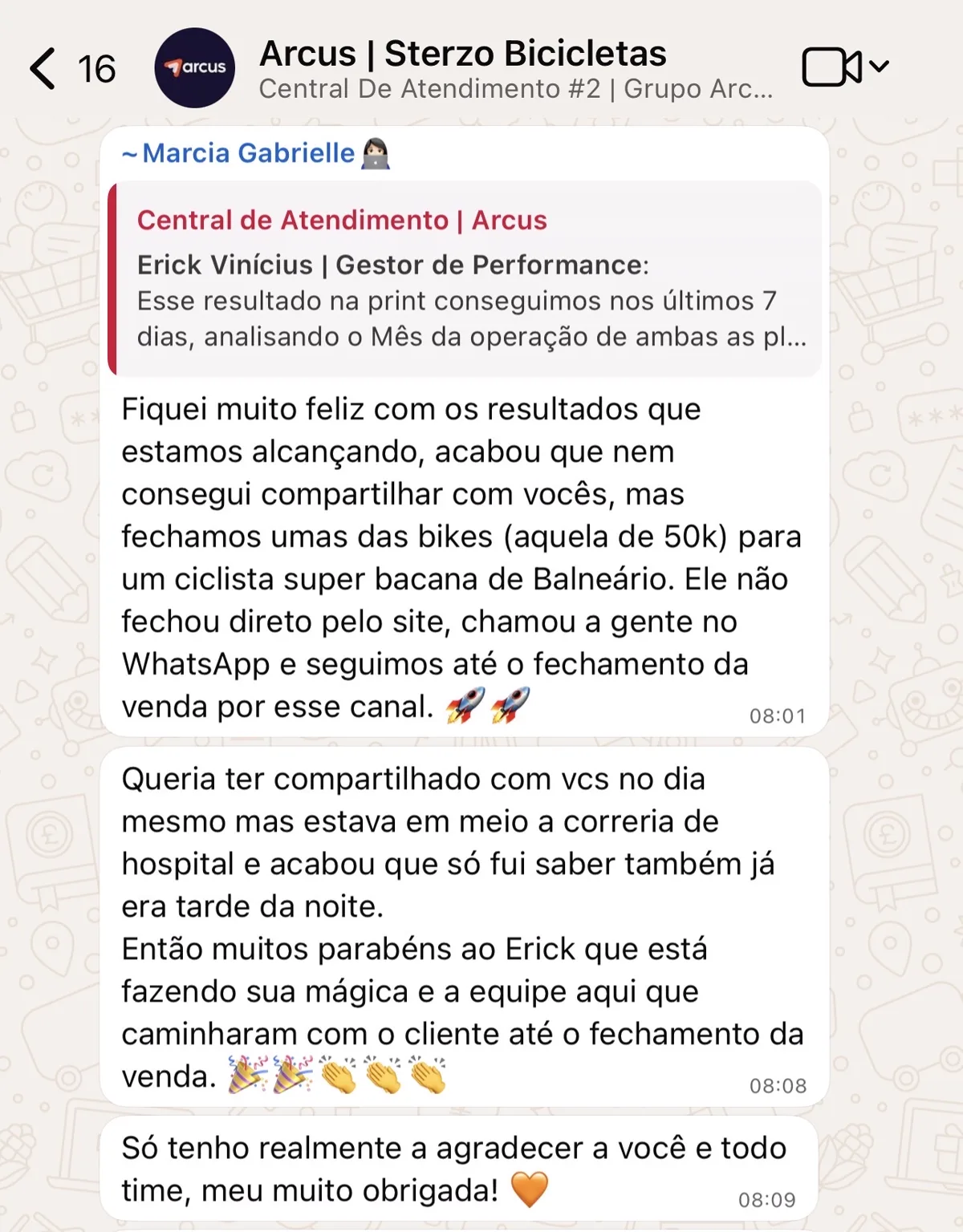 Depoimento Sterzo Bicicletas